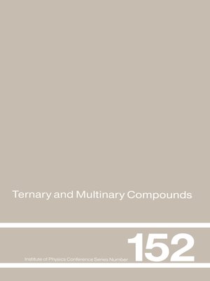 cover image of Ternary and Multinary Compounds